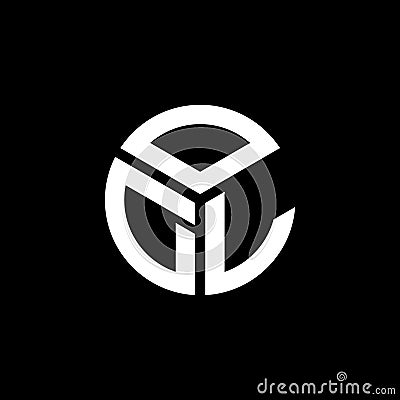 ODL letter logo design on black background. ODL creative initials letter logo concept. ODL letter design Vector Illustration