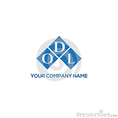 ODl letter logo design on BLACK background. ODl creative initials letter logo concept. ODl letter design Vector Illustration