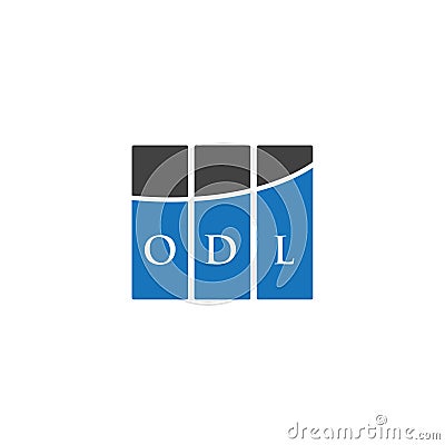 ODL letter logo design on WHITE background. ODL creative initials letter logo concept. ODL letter design Vector Illustration