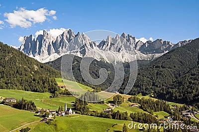 Odle,funes valley,south tyrol,Italy Stock Photo