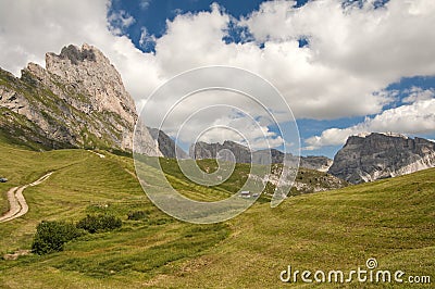 Odle,Gardena valley,south tyrol,Italy Stock Photo