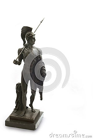 Odysseus; Ulysses bronze statue Stock Photo