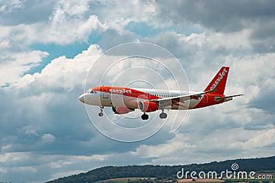 OE-IJK Easy Jet Airbus A320-214 jet in Zurich in Switzerland Editorial Stock Photo