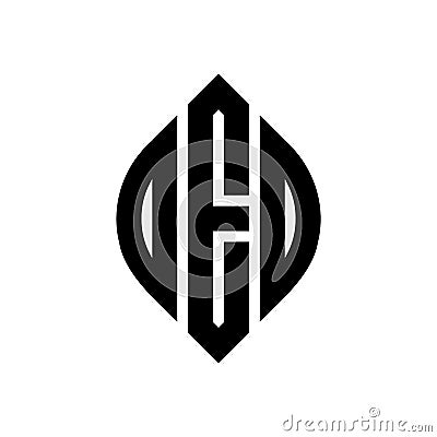 OED circle letter logo design with circle and ellipse shape. OED ellipse letters with typographic style. The three initials form a Vector Illustration