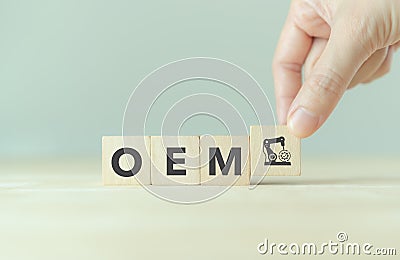 OEM-Original Equipment Manufacturer concept. Stock Photo