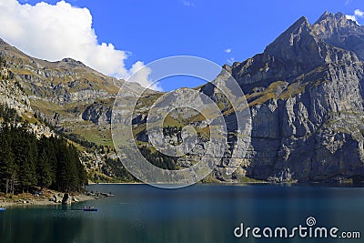 Oeschinensee Stock Photo