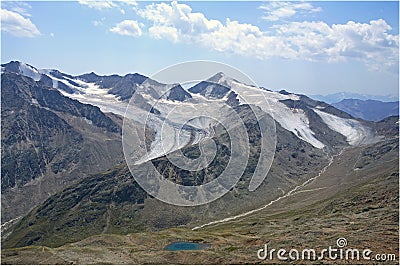 Oetztaler Alpen - glaciers Stock Photo