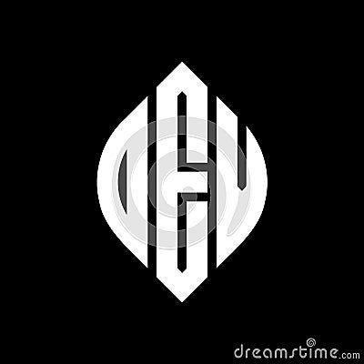 OEV circle letter logo design with circle and ellipse shape. OEV ellipse letters with typographic style. The three initials form a Vector Illustration