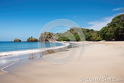 off-the-beaten-path beach paradise with sun, sand, and surf Stock Photo