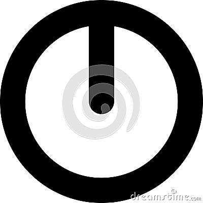 On off icon. Power Button. On-Off switch symbol in modern style for web site and mobile app. Power Button logo design Vector Illustration