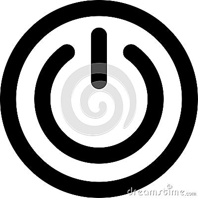 On off icon. Power Button. On-Off switch symbol in modern style for web site and mobile app. Power Button logo design Vector Illustration