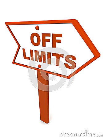 Off limits or out of scope Stock Photo