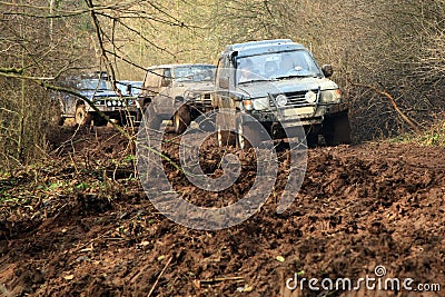 Off-road 4x4 lifestyle and hobby. Blur motion. Stock Photo