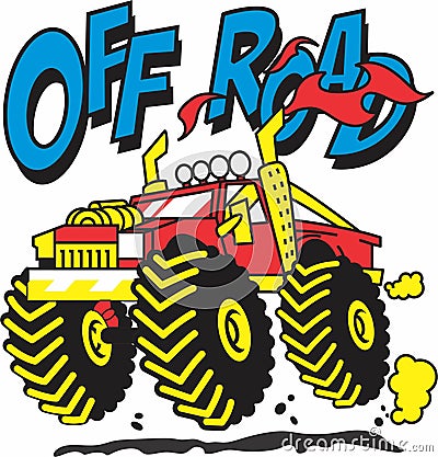 Off road car for boys design Stock Photo