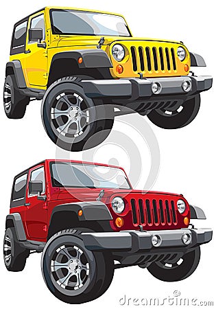 Off-road jeep Vector Illustration