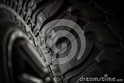 Off Road Tire Closeup Stock Photo