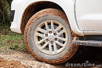 Off-road tire Stock Photo