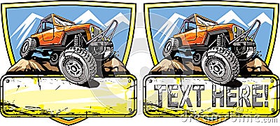 Off road vehicle Vector Illustration