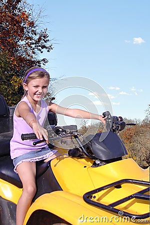 Off Roading on a Four Wheeler Stock Photo