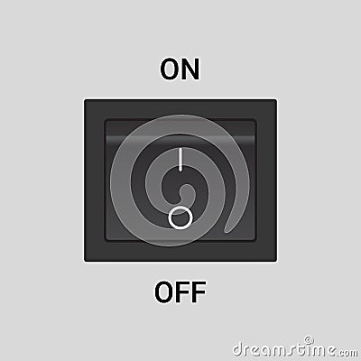 On Off switch Vector Illustration