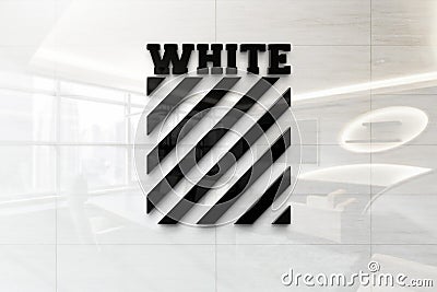 Off white on iphone realistic texture Editorial Stock Photo