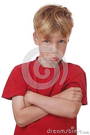 Offended boy Stock Photo