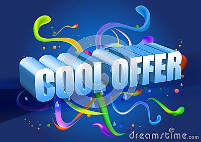 Cool offer Cartoon Illustration