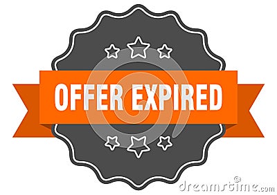 offer expired label Vector Illustration