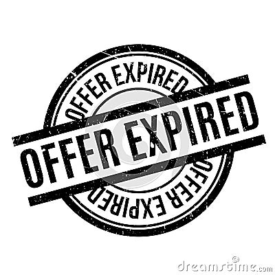 Offer Expired rubber stamp Vector Illustration