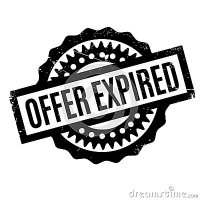 Offer Expired rubber stamp Vector Illustration