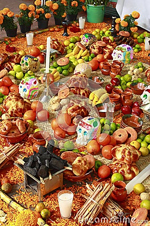 Offering of day of the dead Stock Photo