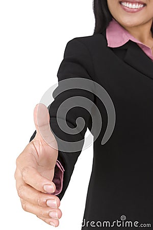 Offering handshake Stock Photo