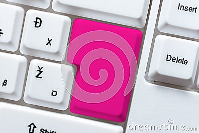 Offering Speed Typing Lessons Tips, Improving Keyboard Accuracy Concept, Researching New Program Alternatives Stock Photo