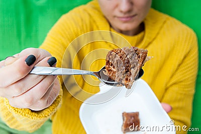 Offering sweets Stock Photo