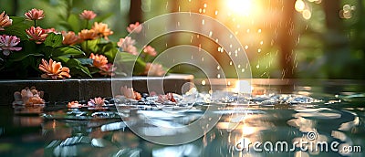 Offering Water at Therapy Sessions to Alleviate Client Anxiety and Enhance Comfort and Relaxation. Stock Photo