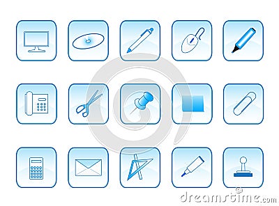 Office accessories Vector Illustration