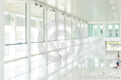 Office building blur background business lobby reception hall interior or empty indoor foyer meeting room with blurry light Stock Photo