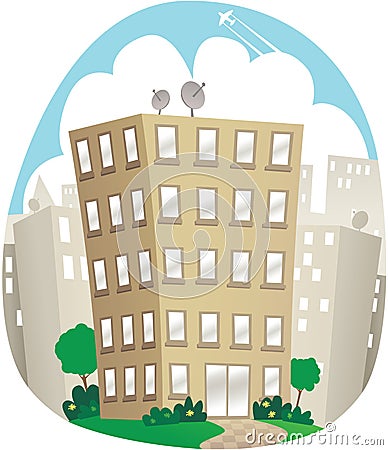 Office building Vector Illustration