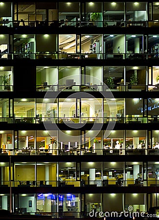 Office building windows Stock Photo
