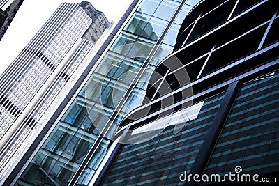 Office buildings architecture london city uk Stock Photo