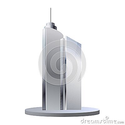 Office buildings isolated Vector Illustration