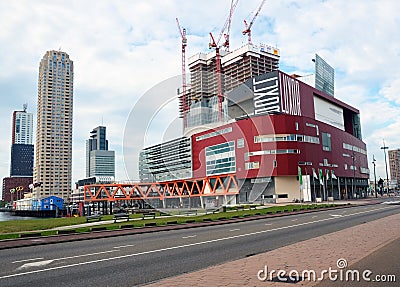 Office buildings in Rotterdam, Holland Editorial Stock Photo