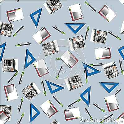 Office Business Seamless Pattern Vector Illustration