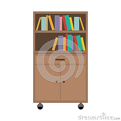 Office cabinet drawers Vector Illustration