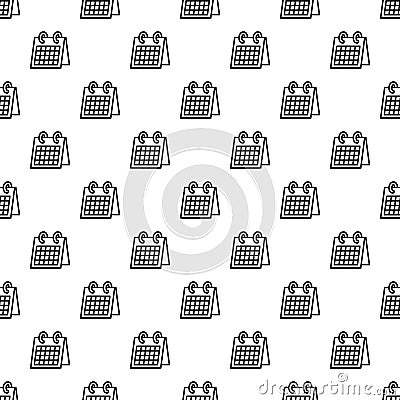 Office calendar pattern seamless Vector Illustration