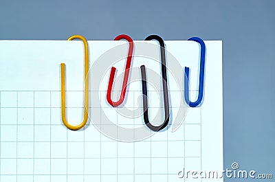 Office Clips Stock Photo