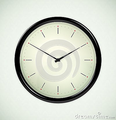 Office clock Vector Illustration