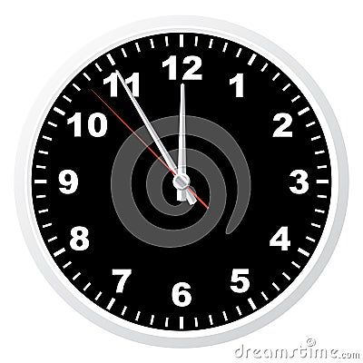 Office clock. Vector Illustration