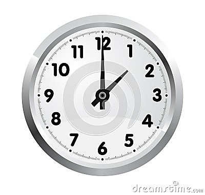 Office clock. Vector Vector Illustration