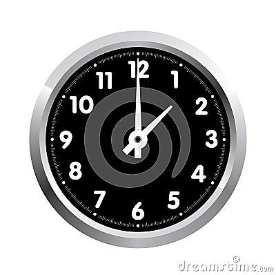 Office clock. Vector Vector Illustration